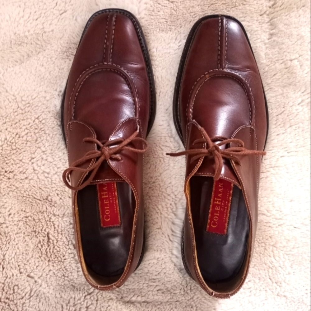 Cole Haan Preppy Classic Italian Crafted Leather Split Toe City Oxford